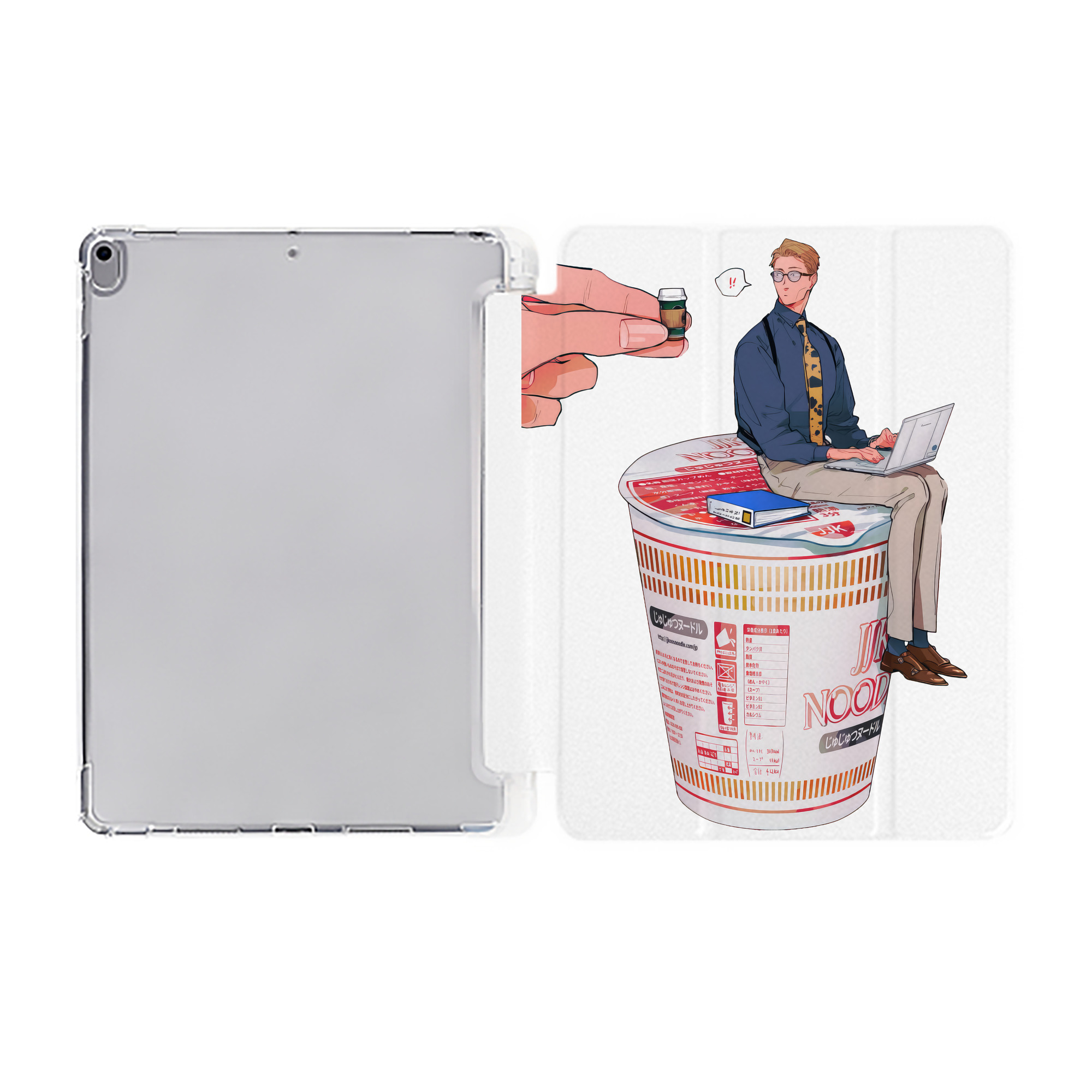 （画像用） 呪術廻戦 Jujutsu Kaisen IPad ケース ペン収納付き 三つ折りスタンド PUレザー×シリコン 対応機種9.5/10.5/10.9インチ